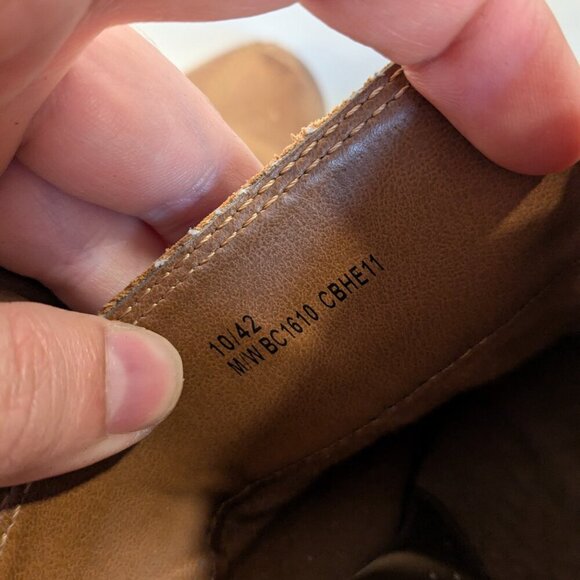 B.O.C brown western leather clog mules - chunky heel size 10 - Picture 5 of 6